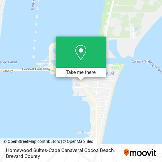 Mapa de Homewood Suites-Cape Canaveral Cocoa Beach