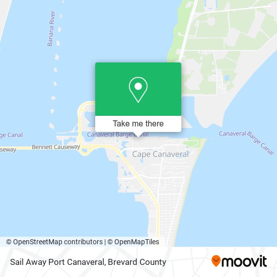 Sail Away Port Canaveral map