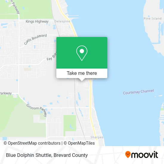 Blue Dolphin Shuttle map