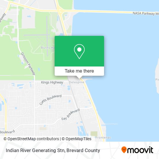 Indian River Generating Stn map