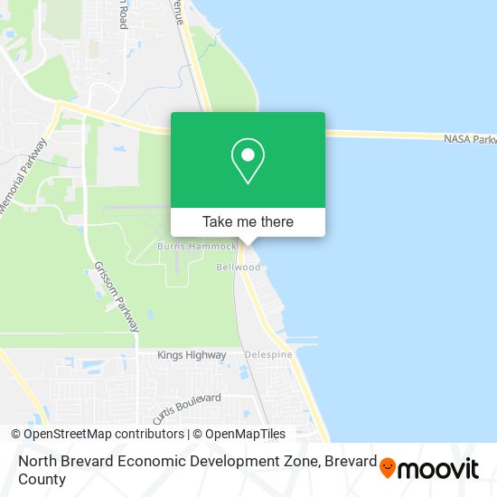 North Brevard Economic Development Zone map