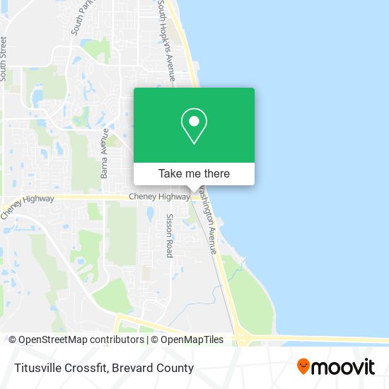 Titusville Crossfit map