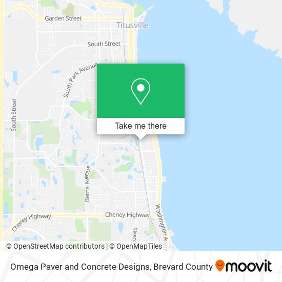 Mapa de Omega Paver and Concrete Designs