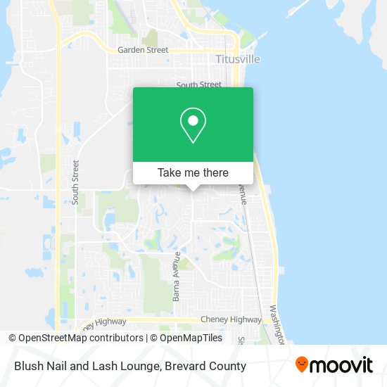 Blush Nail and Lash Lounge map