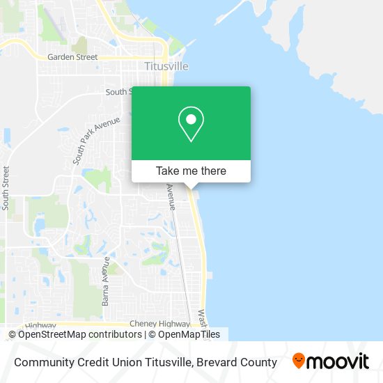 Community Credit Union Titusville map