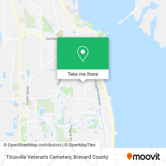 Titusville Veteran's Cemetery map