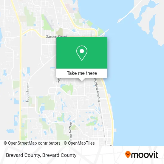 Brevard County map