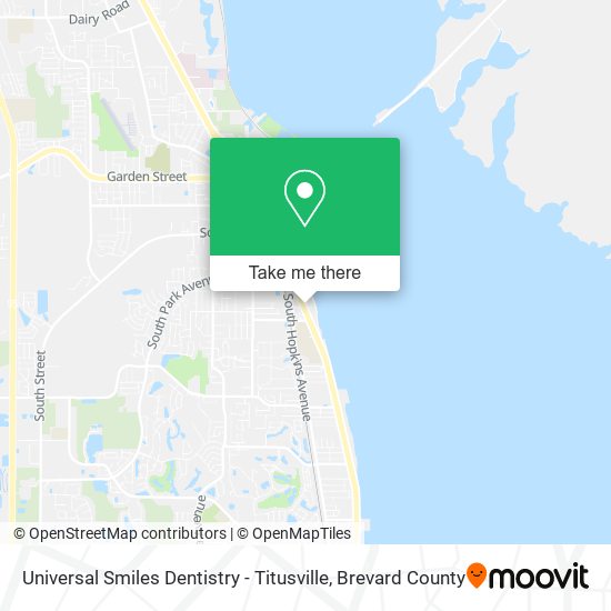 Universal Smiles Dentistry - Titusville map