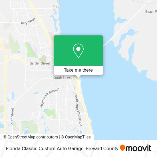 Florida Classic Custom Auto Garage map