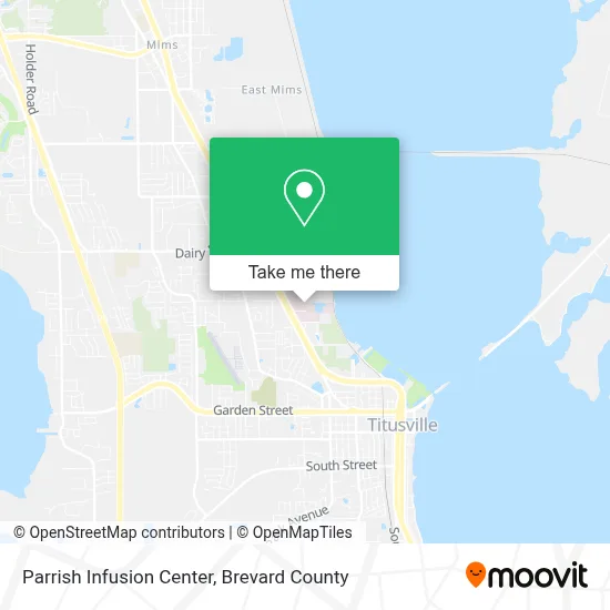 Parrish Infusion Center map
