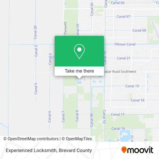 Experienced Locksmith map