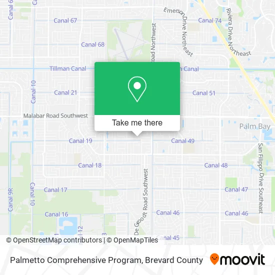 Mapa de Palmetto Comprehensive Program