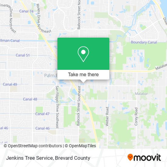 Mapa de Jenkins Tree Service