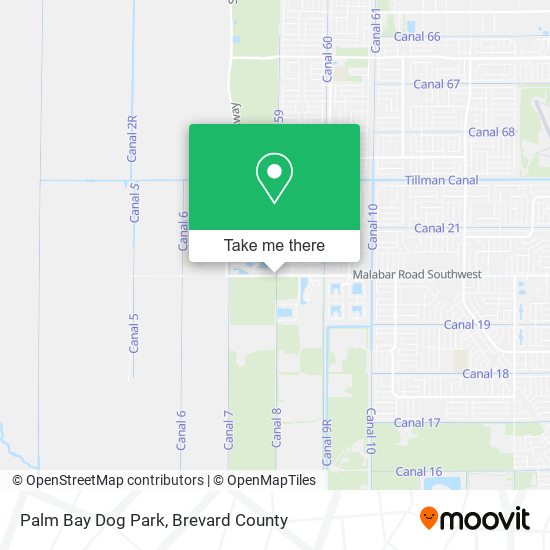 Palm Bay Dog Park map