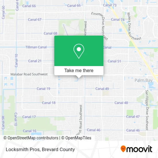 Locksmith Pros map