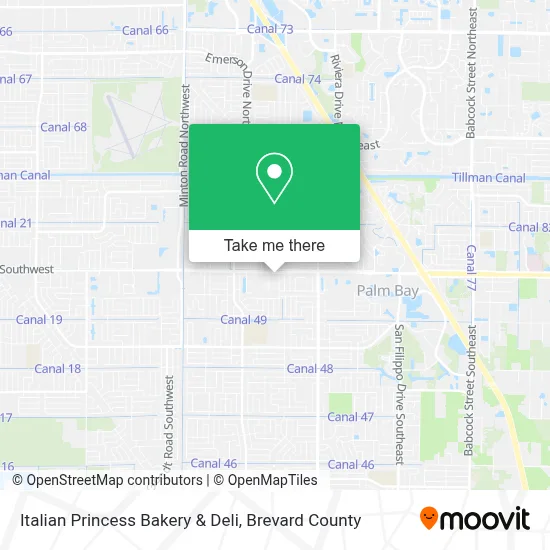 Italian Princess Bakery & Deli map