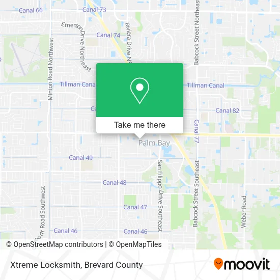 Xtreme Locksmith map