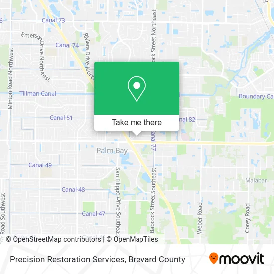 Precision Restoration Services map