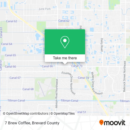 7 Brew Coffee map