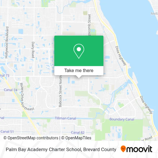 Palm Bay Academy Charter School map