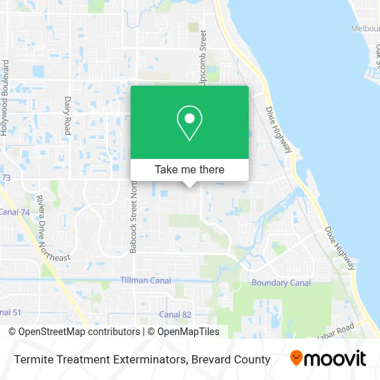 Termite Treatment Exterminators map