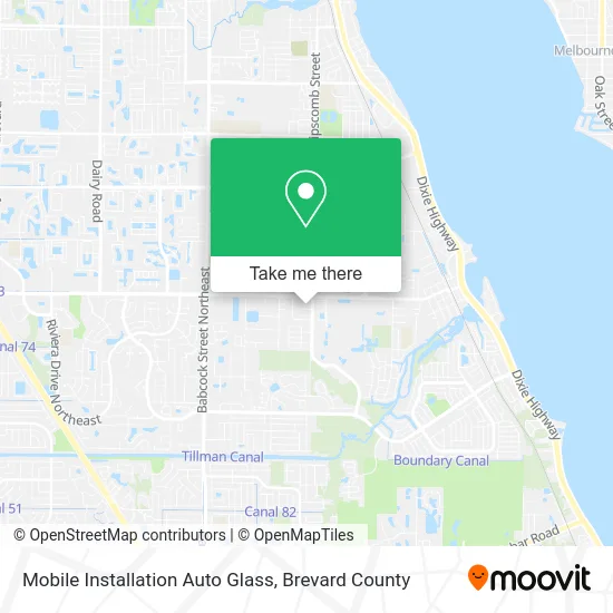 Mobile Installation Auto Glass map