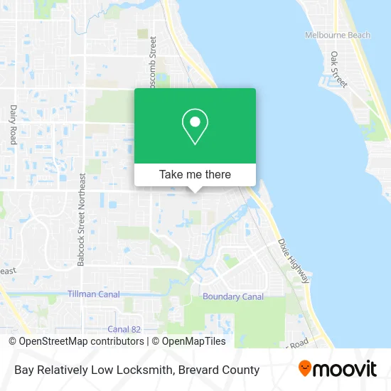 Bay Relatively Low Locksmith map