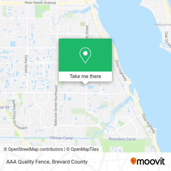 AAA Quality Fence map