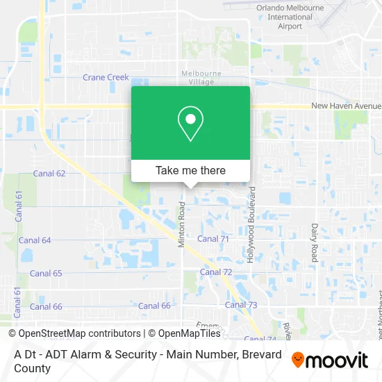 A Dt - ADT Alarm & Security - Main Number map