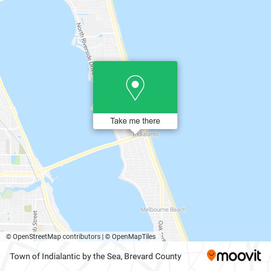 Town of Indialantic by the Sea map