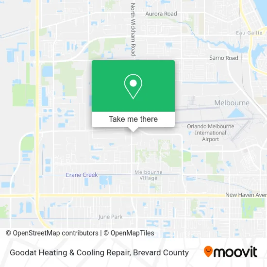 Goodat Heating & Cooling Repair map