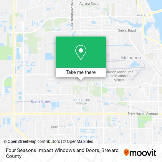Mapa de Four Seasons Impact Windows and Doors