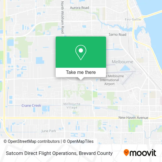 Satcom Direct Flight Operations map