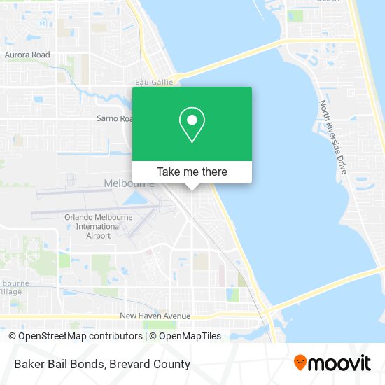 Baker Bail Bonds map