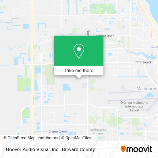 Hoover Audio Visual, Inc. map