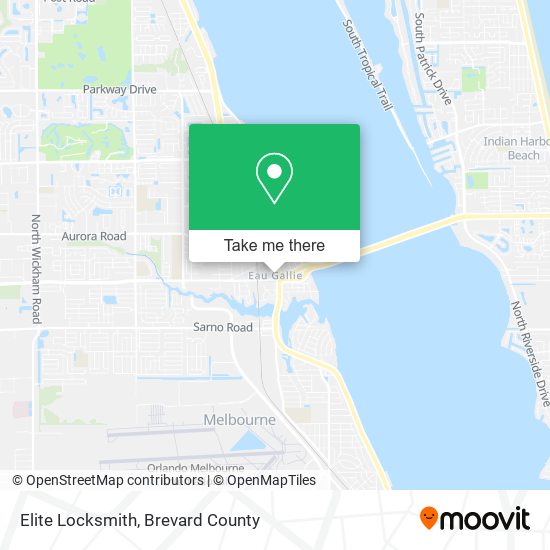 Mapa de Elite Locksmith