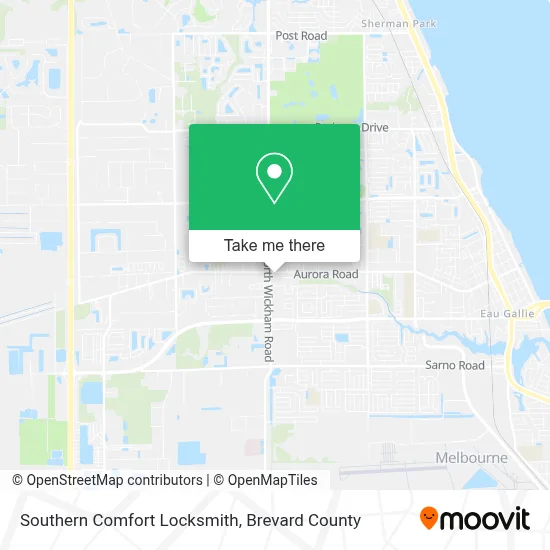 Southern Comfort Locksmith map
