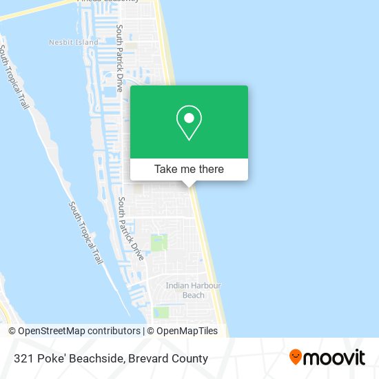 321 Poke' Beachside map