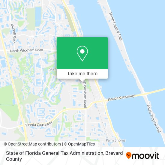 State of Florida General Tax Administration map