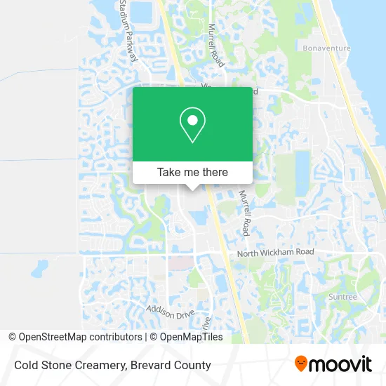 COLD STONE CREAMERY map