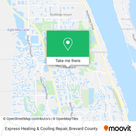Express Heating & Cooling Repair map