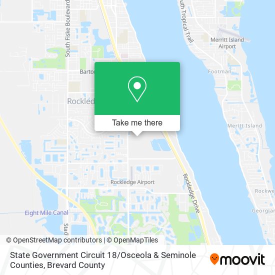 Mapa de State Government Circuit 18 / Osceola & Seminole Counties