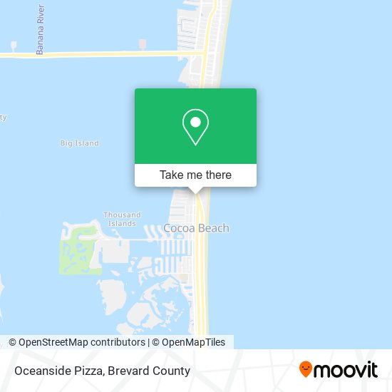 Mapa de Oceanside Pizza