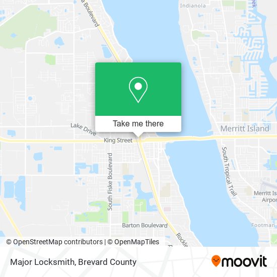 Major Locksmith map