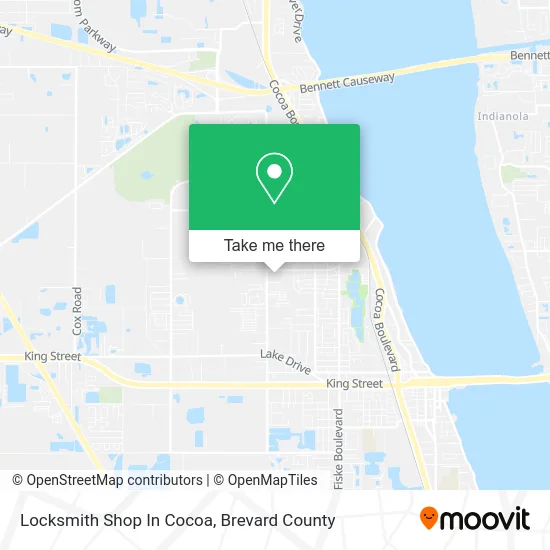 Locksmith Shop In Cocoa map