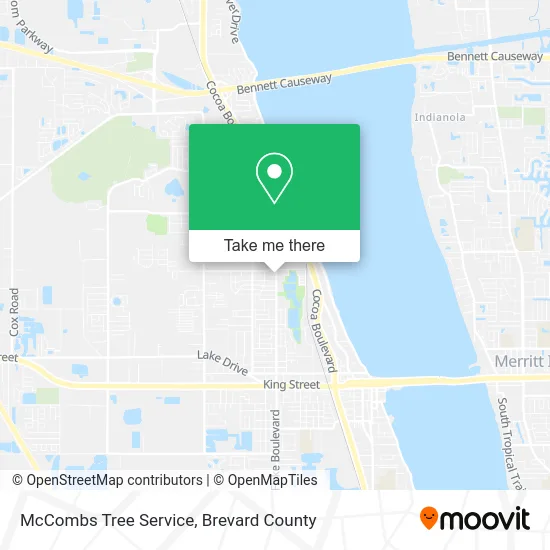 McCombs Tree Service map