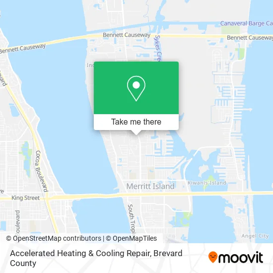 Mapa de Accelerated Heating & Cooling Repair