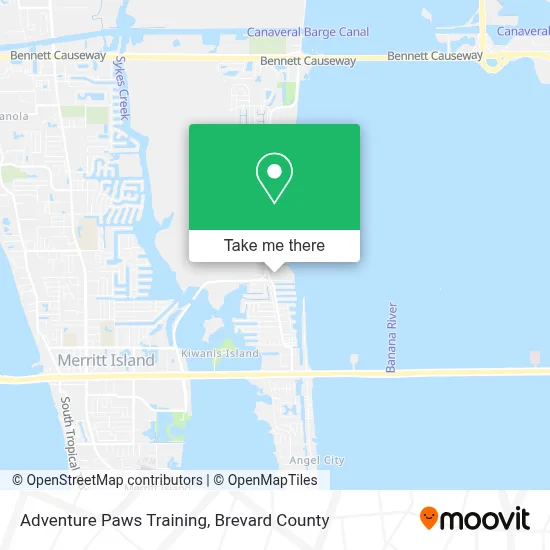 Adventure Paws Training map