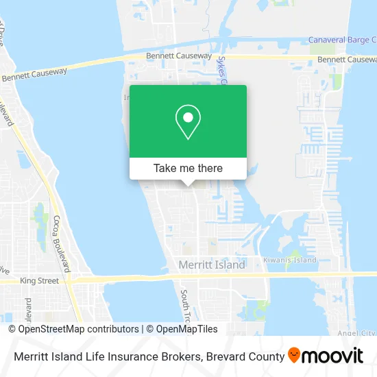 Merritt Island Life Insurance Brokers map
