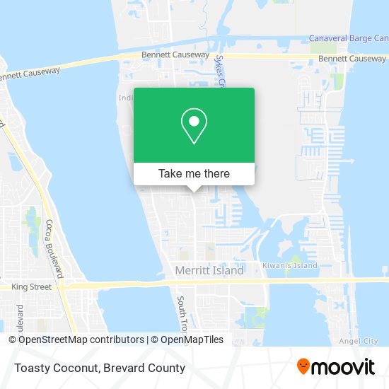 Mapa de Toasty Coconut